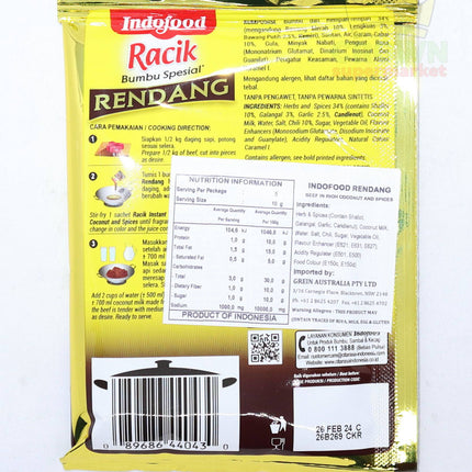 Indofood Racik Bumbu Spesial Rendang (Beef in Rich Coconut & Spices) 50g - Crown Supermarket