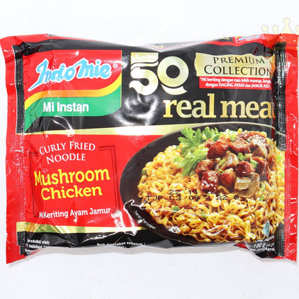 Indomie Curly Fried Noodle Mushroom Chicken (Mi Keriting Ayam Jamur) 100g - Crown Supermarket