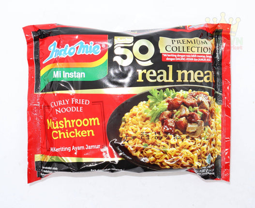 Indomie Curly Fried Noodle Mushroom Chicken (Mi Keriting Ayam Jamur) 100g - Crown Supermarket