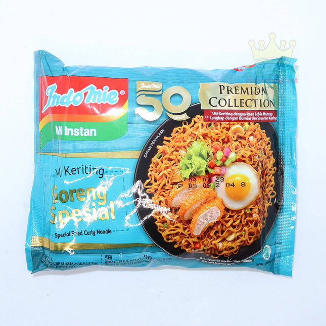 Indomie Mi Keriting Goreng Spesial (Special Fried Curly Noodle) 90g - Crown Supermarket
