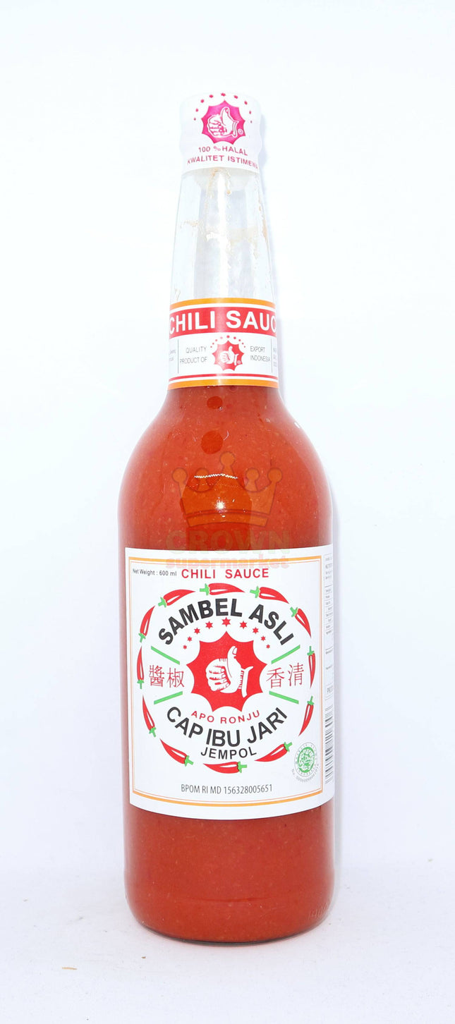Jempol Sambel Asli (Chili Sauce) 600ml - Crown Supermarket