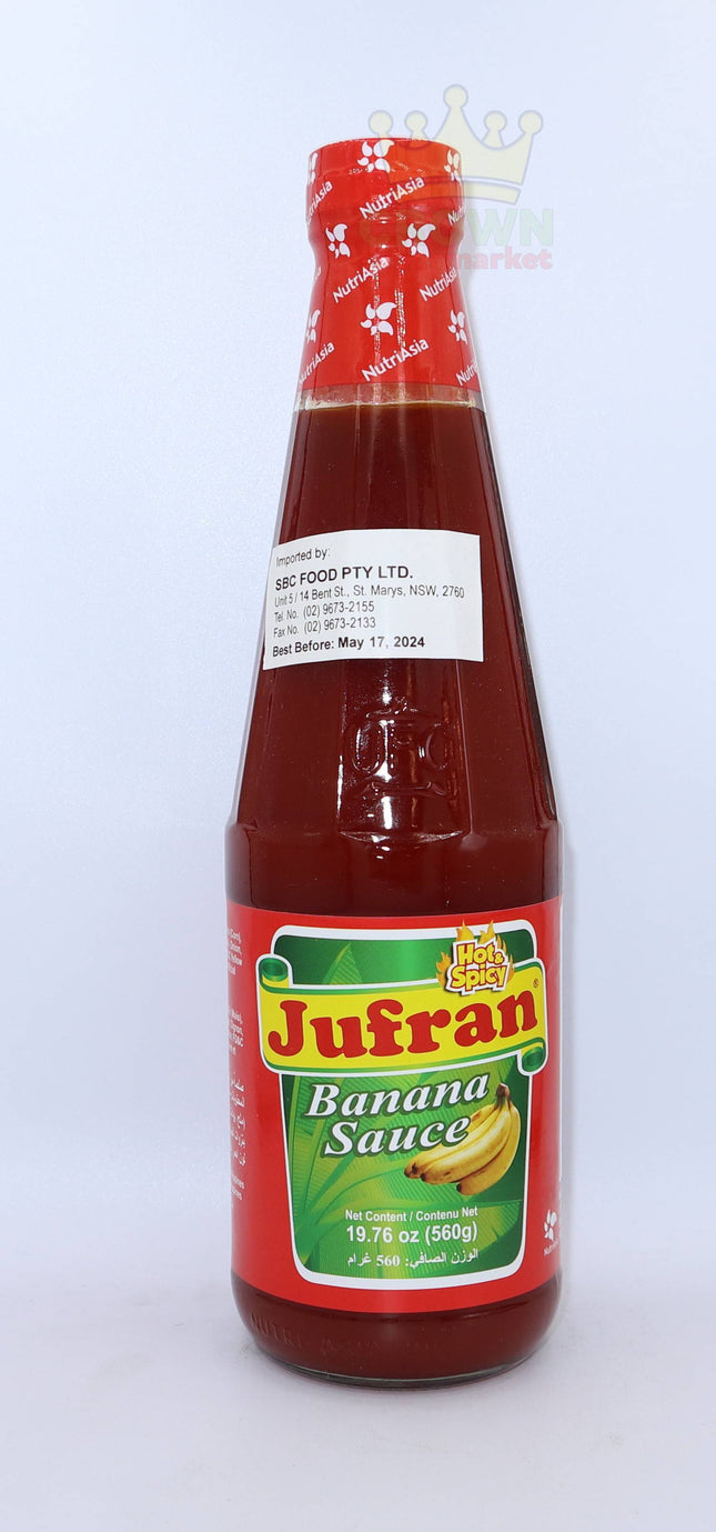 Jufran Banana Sauce Hot & Spicy 560g - Crown Supermarket