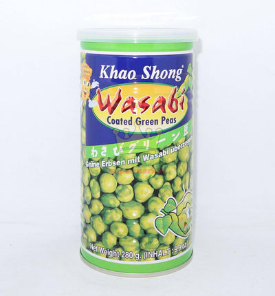 Khao Shong Wasabi Coated Green Peas 280g - Crown Supermarket