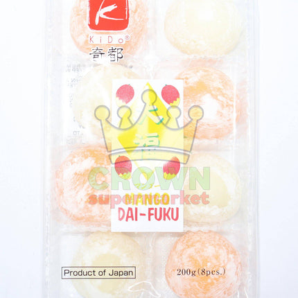 Kido Mango / Custard Dai-Fuku (Mochi) 200g - Crown Supermarket