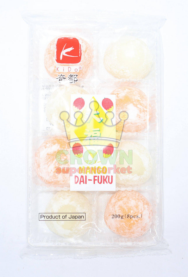 Kido Mango / Custard Dai-Fuku (Mochi) 200g - Crown Supermarket