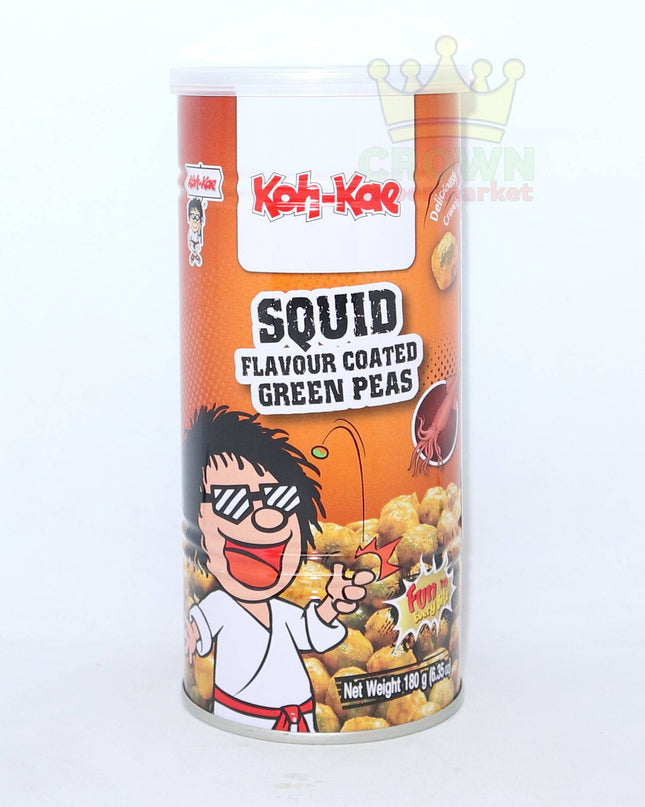 Koh Kae Squid Flavour Coated Green Peas 180g - Crown Supermarket