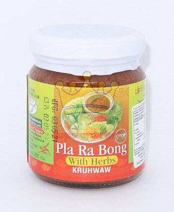 Kruhwaw Pla Ra Bong with Herb Spicy (Red) 200g - Crown Supermarket