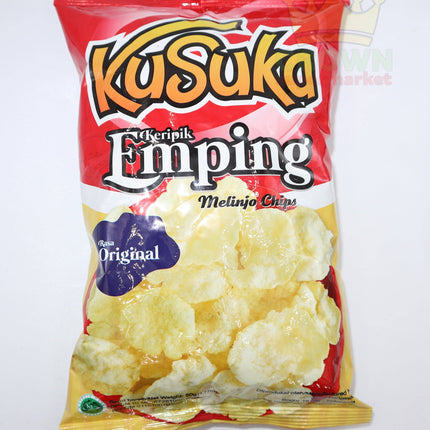 Kusuka Keripik Emping Melinjo Chips Original 50g - Crown Supermarket