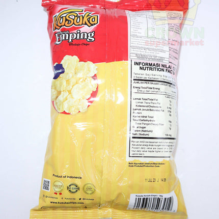Kusuka Keripik Emping Melinjo Chips Original 50g - Crown Supermarket