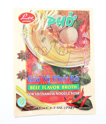 Lee Brand Beef Flavor Broth "Pho" 75g - Crown Supermarket