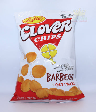 Leslie's Clover Chips Barbecue Corn snacks 145g - Crown Supermarket