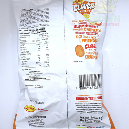 Leslie's Clover Chips Chili & Cheese 145g - Crown Supermarket