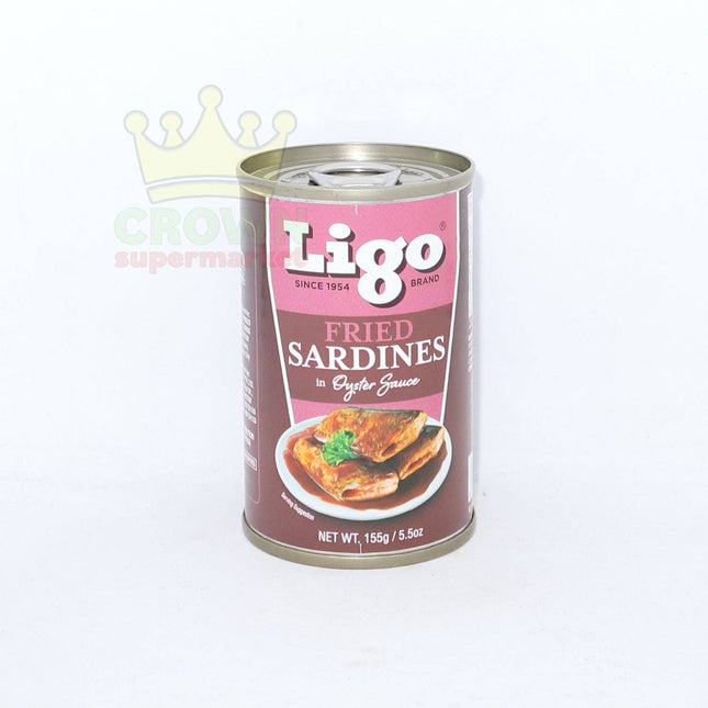Ligo Fried Sardines in Oyster Sauce 155g - Crown Supermarket