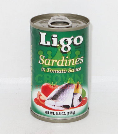 Ligo Sardines Tomato Sauce 155g - Crown Supermarket