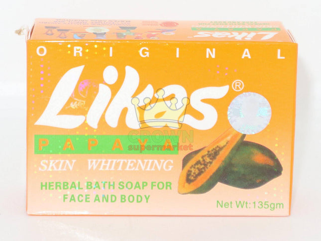 Likas Papaya Skin Whitening Soap 135g - Crown Supermarket