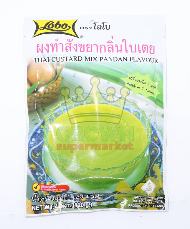 Lobo Thai Custard Mix Pandan Flavour 120g - Crown Supermarket
