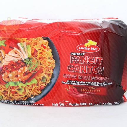 Lucky Me Pancit Canton Hot Chili 6x60g - Crown Supermarket