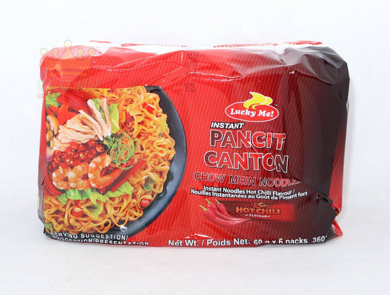 Lucky Me Pancit Canton Hot Chili 6x60g - Crown Supermarket