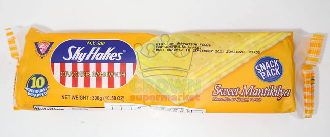 M.Y. San SkyFlakes Cracker Sweet Mantikilya (Sweet Butter Cream) 300g - Crown Supermarket