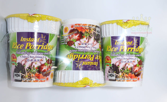 Madam Pum Rice Porridge Mushroom & Seaweed Flavor 42gx6 - Crown Supermarket