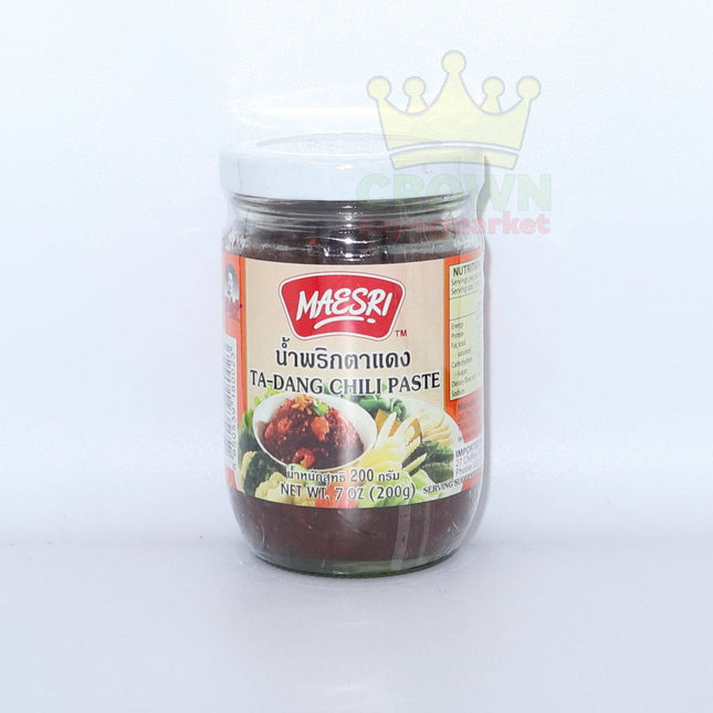 Maesri Ta-Dang Chili Paste 200g - Crown Supermarket