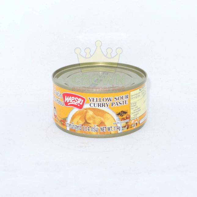 Maesri Yellow Sour Curry Paste 114g - Crown Supermarket
