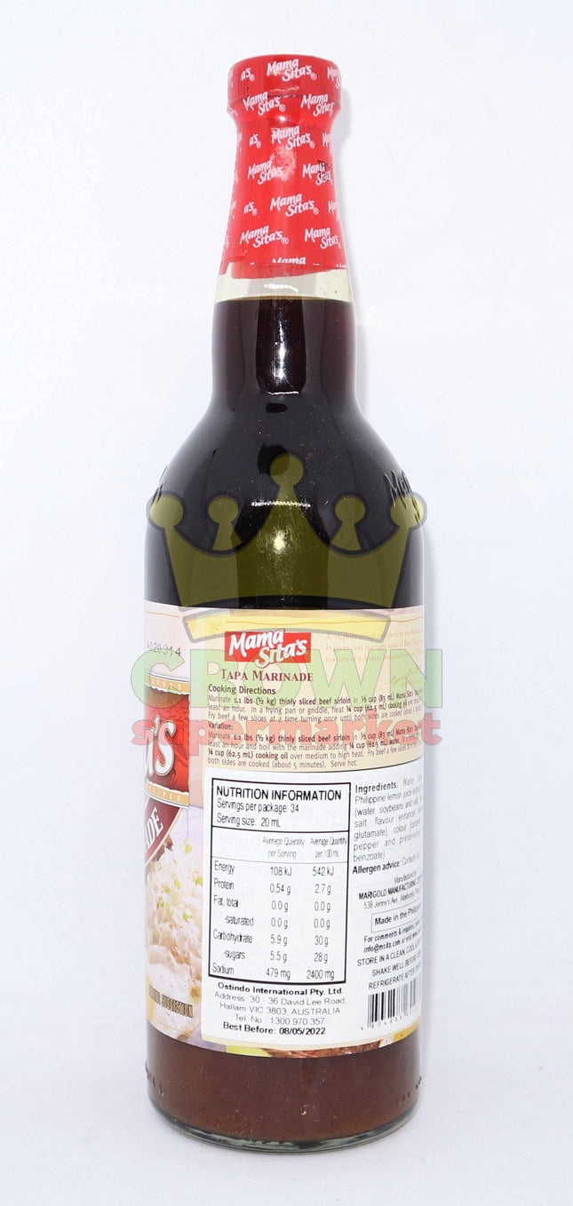 Mama Sita's Tapa Marinade 680ml - Crown Supermarket