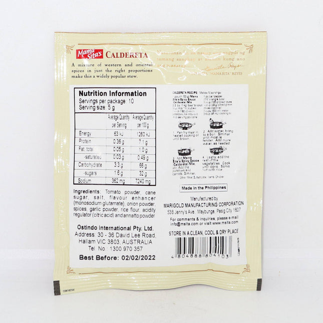 Mama Sita's Caldereta 50g - Crown Supermarket