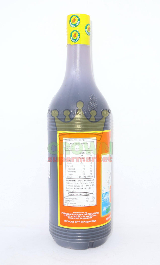 Marca Pina Patis (Fish Sauce) 1000ml - Crown Supermarket