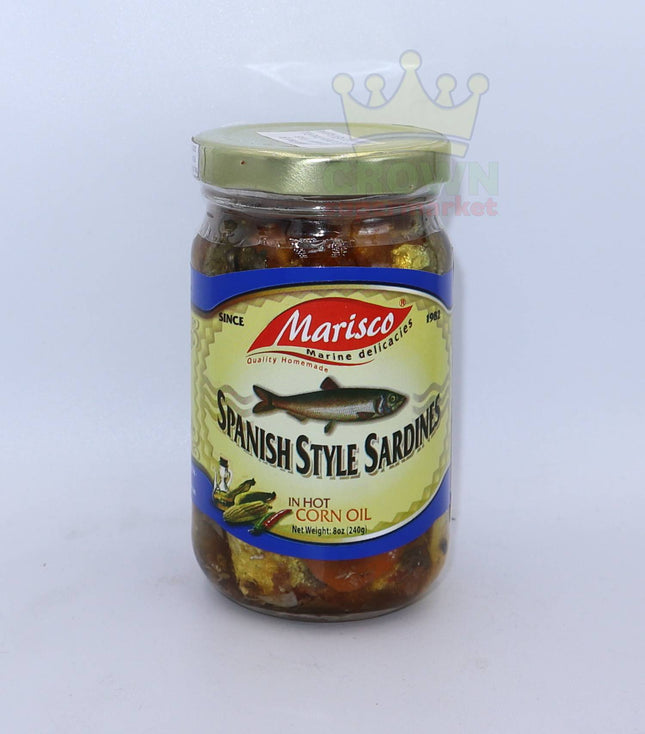 Marisco Spanish Style Sardines in Hot Corn Oil 240g - Crown Supermarket