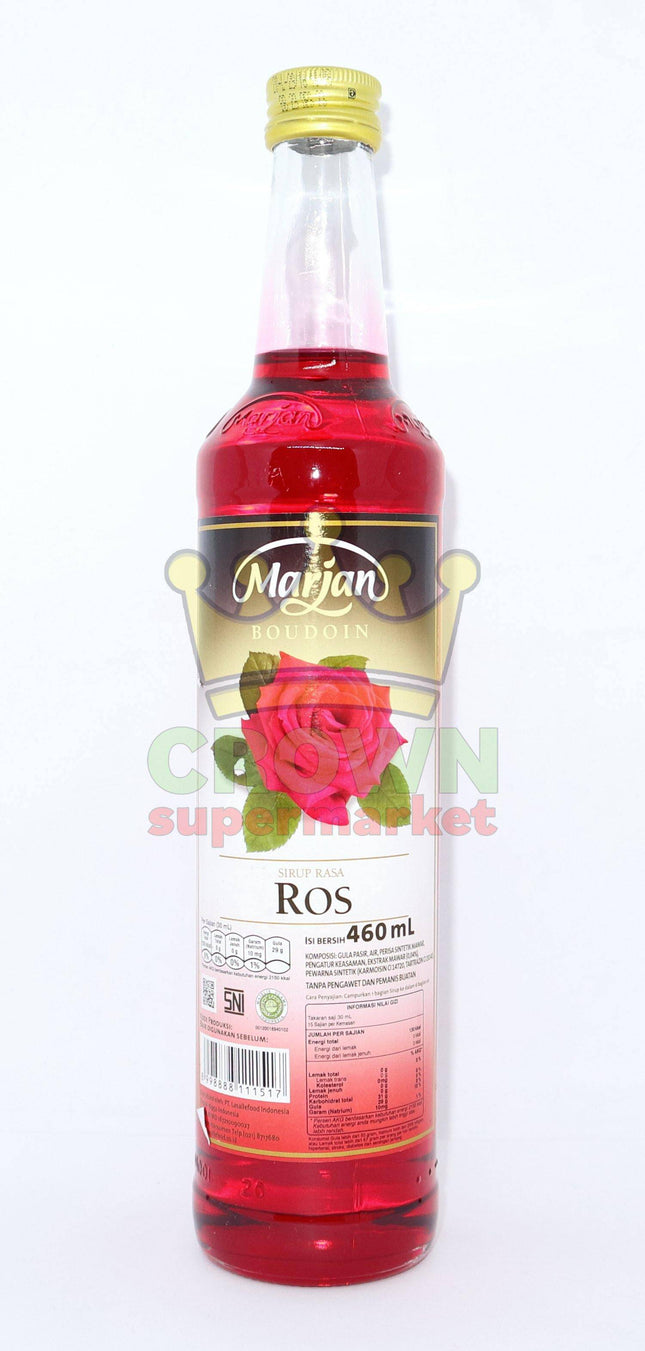 Marjan Boudoin Sirup Rasa Ros 460ml - Crown Supermarket