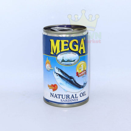 Mega Sardines in Natural Oil 155g - Crown Supermarket