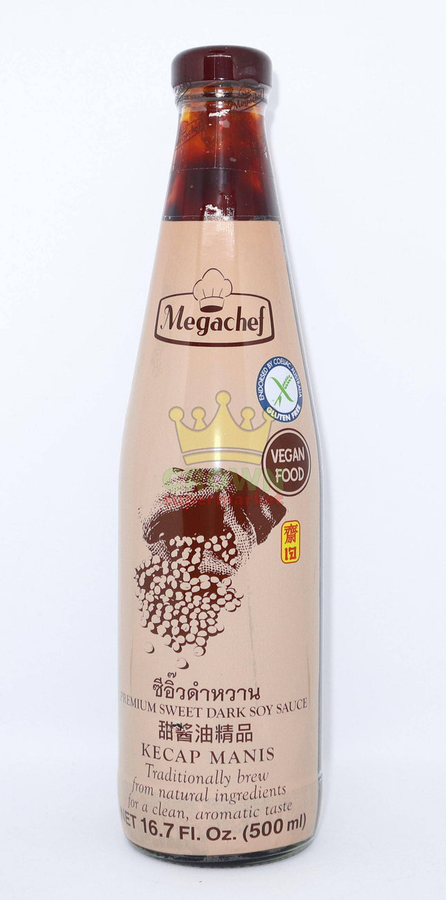 Megachef Premium Sweet Dark Soy Sauce (Kecap Manis) 500ml - Crown Supermarket