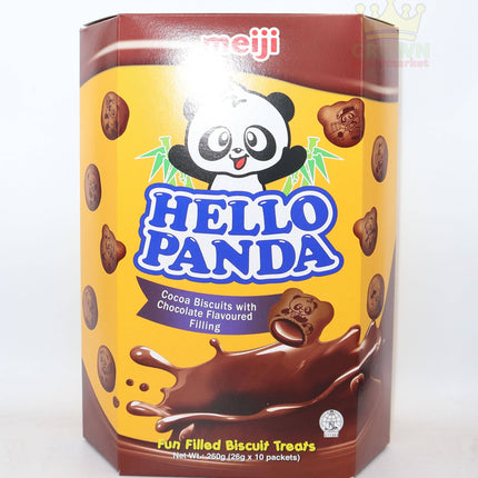 Meiji Hello Panda Cocoa and Chocolate 10x26g - Crown Supermarket