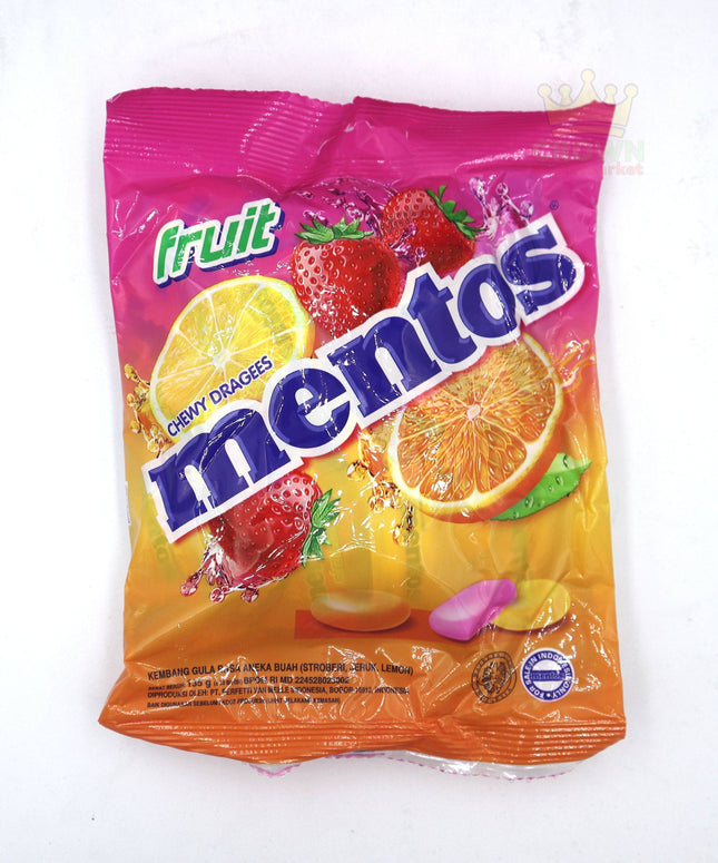Mentos Chewy Dragees Fruit 135g - Crown Supermarket