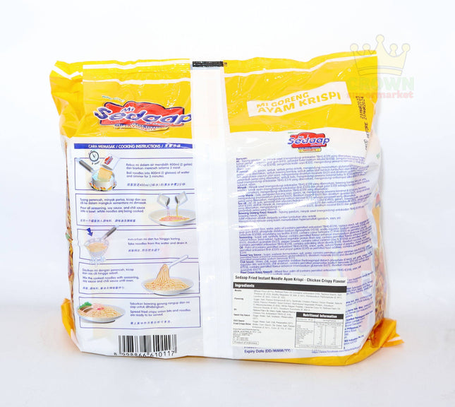 Mi Sedaap Mi Goreng Crispy Chicken Flavour 5x88g - Crown Supermarket