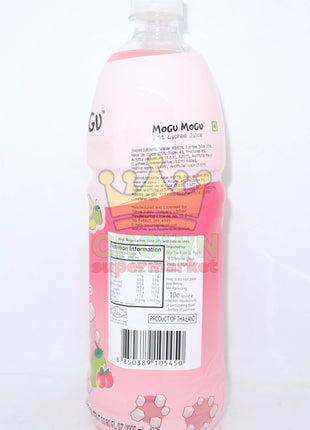 Mogu Mogu Lychee Drink with Nata de Coco 1000ml - Crown Supermarket