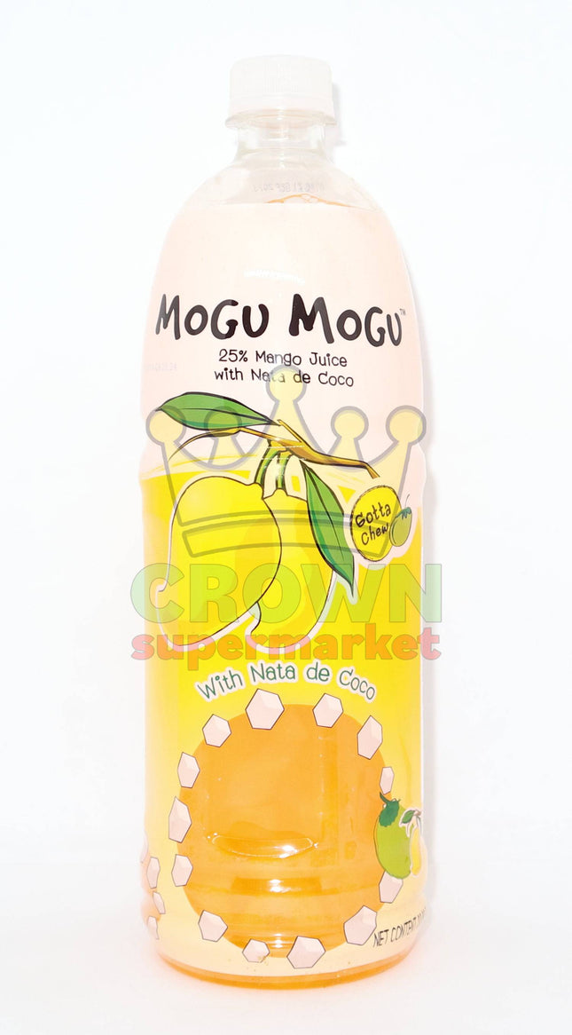 Mogu Mogu Mango Drink with Nata de Coco 1000ml - Crown Supermarket