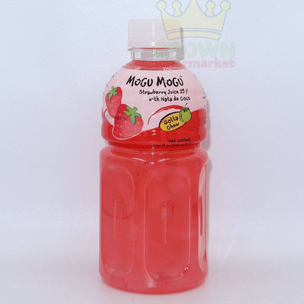 Mogu Mogu Strawberry Juice 25% with Nata de Coco 320ml - Crown Supermarket