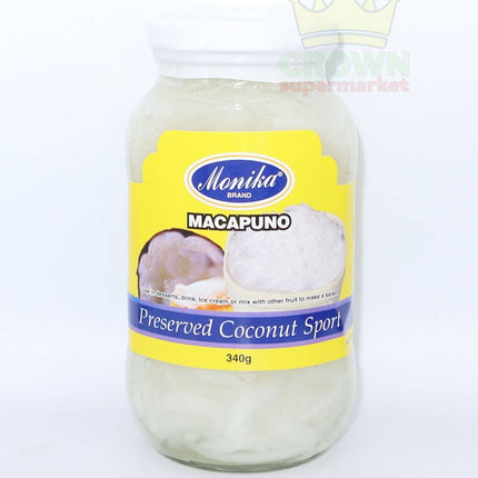 Monika Macapuno (Preserved Coconut Sport) 340g - Crown Supermarket