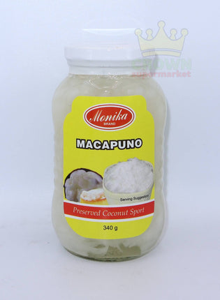 Monika Macapuno (Preserved Coconut Sport) 340g - Crown Supermarket