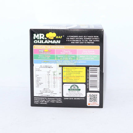 Mr.Hat Gulaman Black Jelly Powder 10x25g - Crown Supermarket