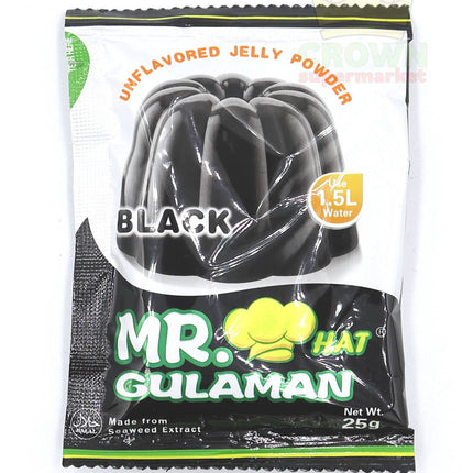 Mr.Hat Gulaman Black Jelly Powder 25g - Crown Supermarket