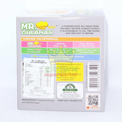 Mr.Hat Gulaman White Jelly Powder 10 x 25g - Crown Supermarket