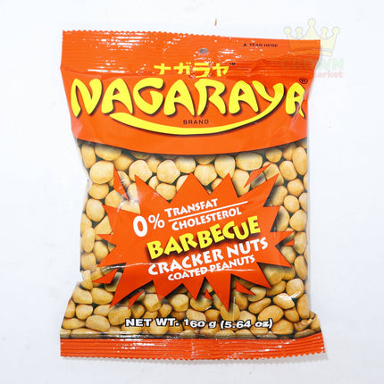Nagaraya Cracker Nuts Coated Peanuts Barbecue 160g - Crown Supermarket