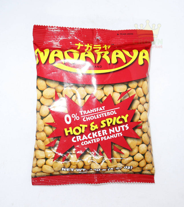 Nagaraya Cracker Nuts Coated Peanuts Hot & Spicy 160g - Crown Supermarket
