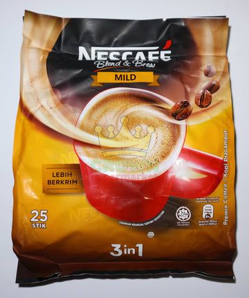 Nescafe Coffee 3 in 1 Mild 25 X 19g - Crown Supermarket
