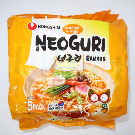 Nongshim Neoguri Ramyun Seafood & Mild 5x120g - Crown Supermarket