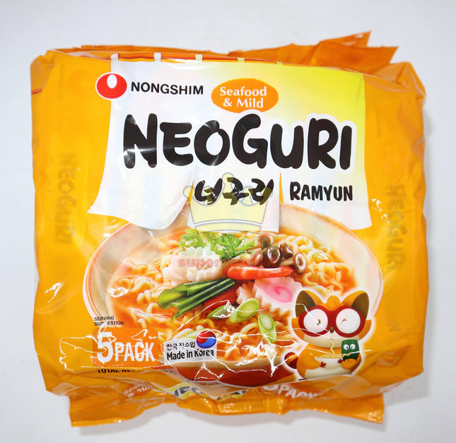 Nongshim Neoguri Ramyun Seafood & Mild 5x120g - Crown Supermarket