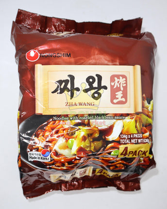 Nongshim Zha Wang (Roasted Black Bean Sauce) 4 x 134g - Crown Supermarket